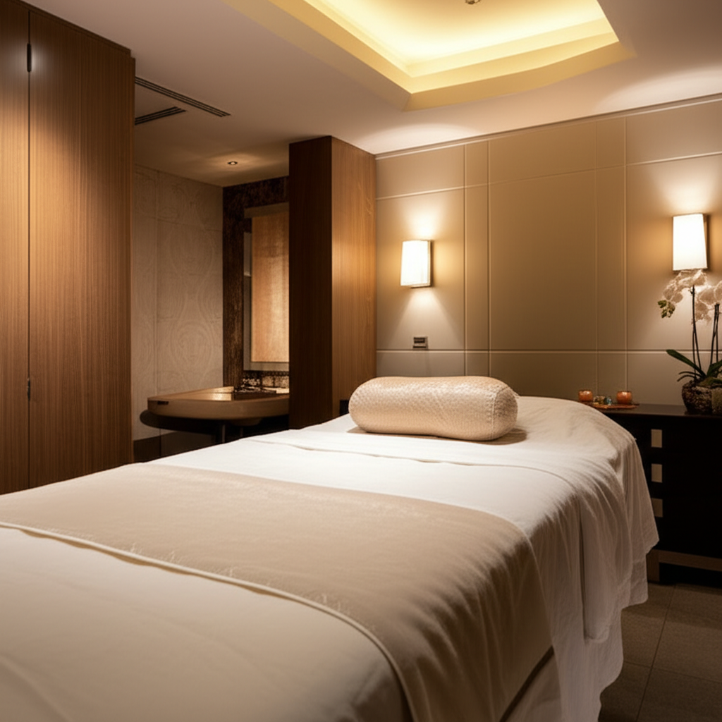 Luxury spa treatment room